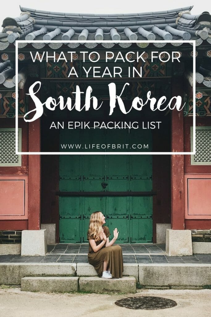 What to pack for South Korea