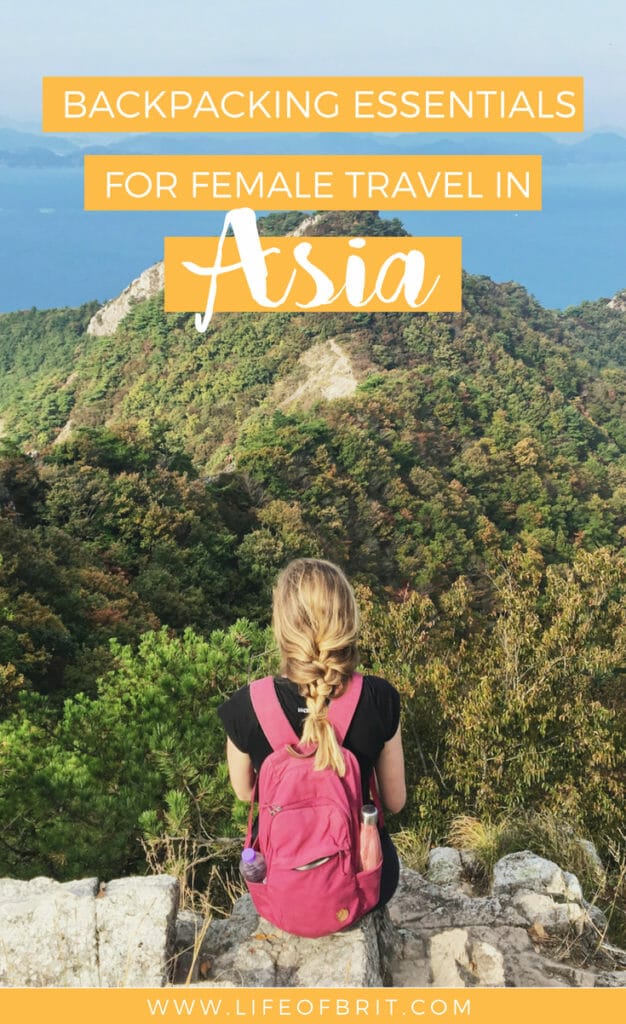 Backpacking essentials for asia