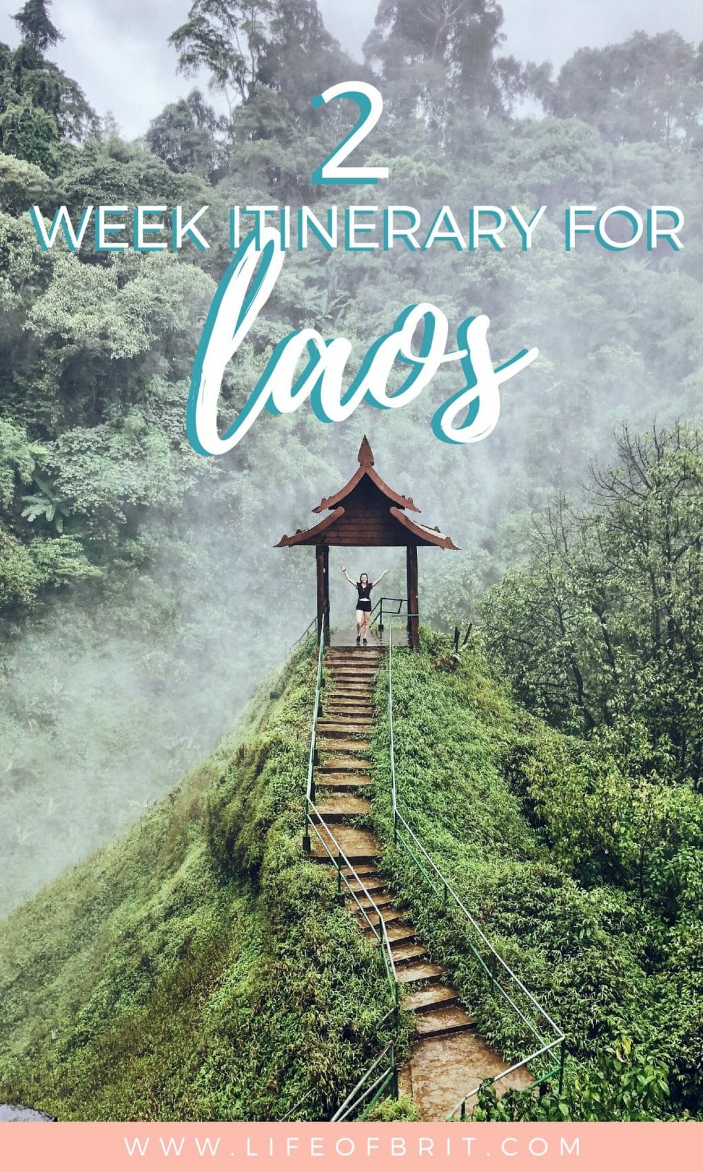 2 weeks in laos itinerary Pinterest