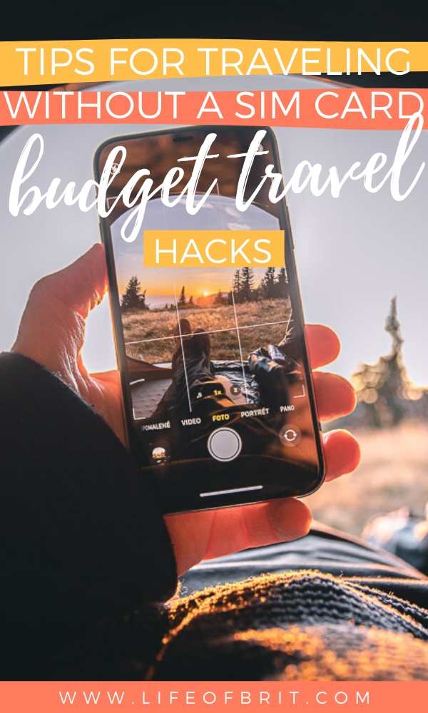 budget travel hacks Pinterest graphic 