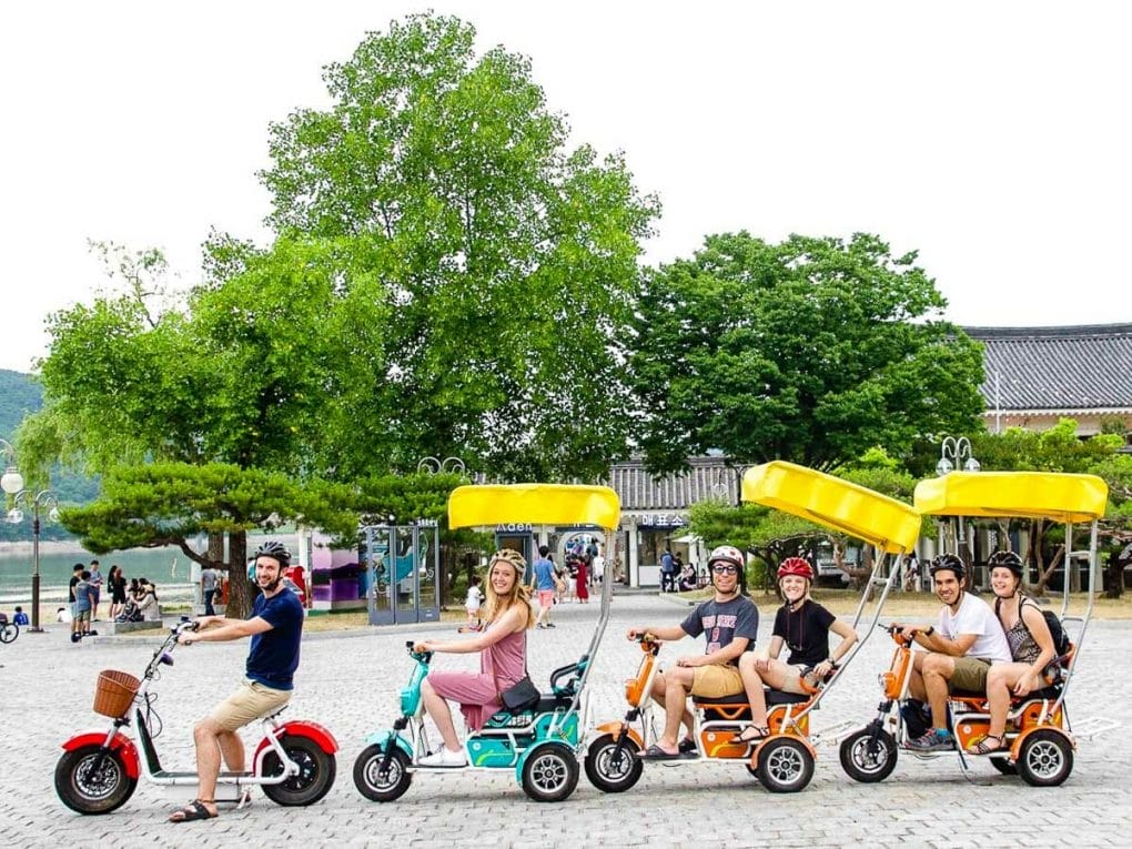 scooters in gyeongju 