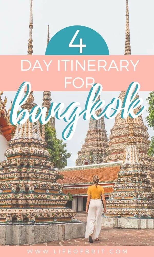  4 day bangkok itinerary Pinterest