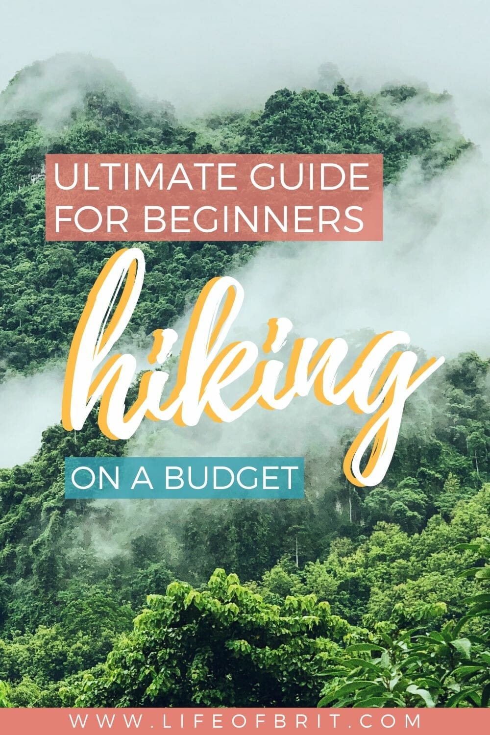 hiking for beginners on a budget pin