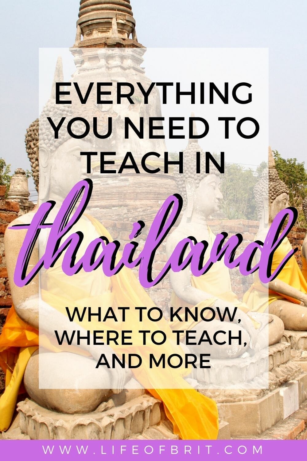 teach in Thailand 