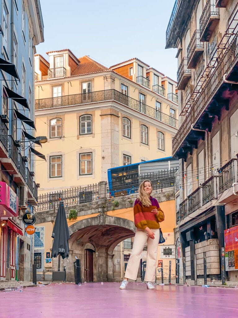 Lisbon Pink Street