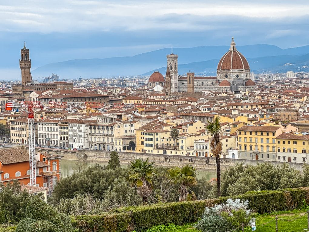 view of florence itinerary 
