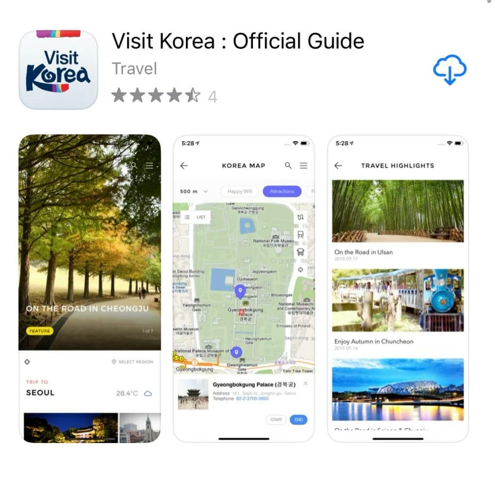 visit korea official app