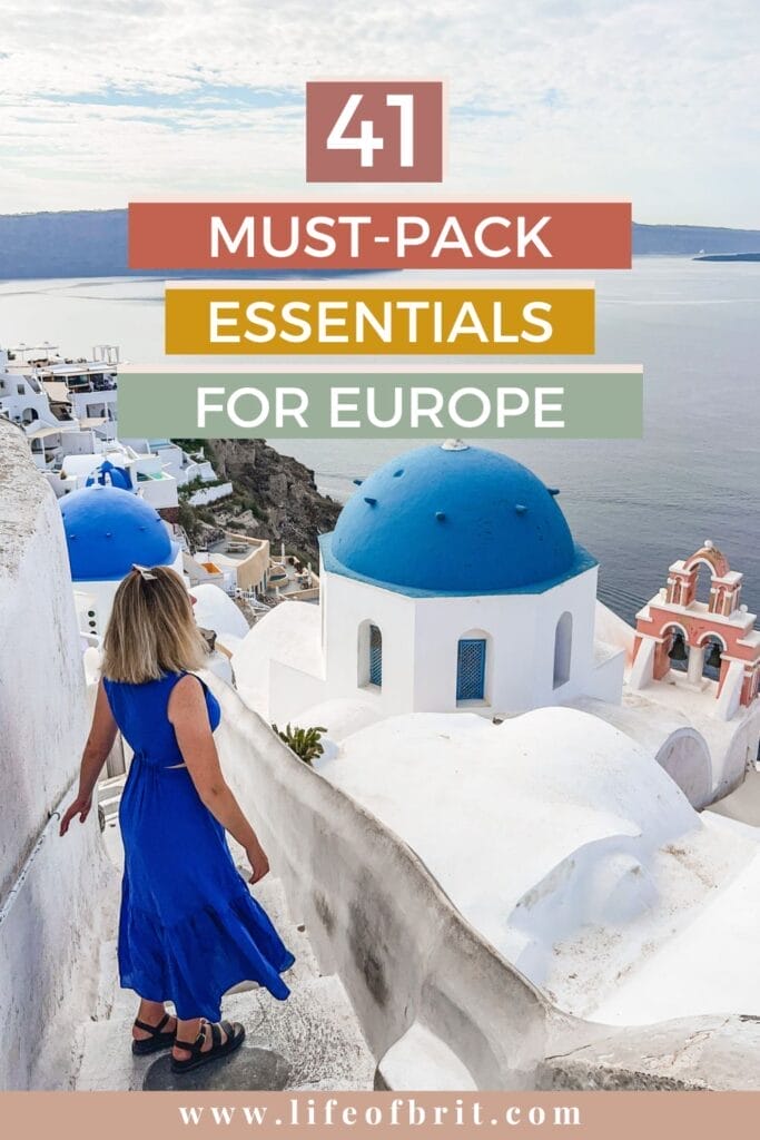 what to pack for Europe graphic 