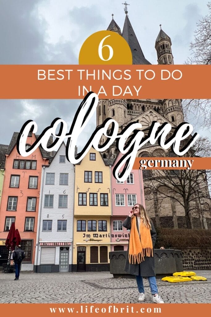 One day Cologne itinerary Pinterest Pin