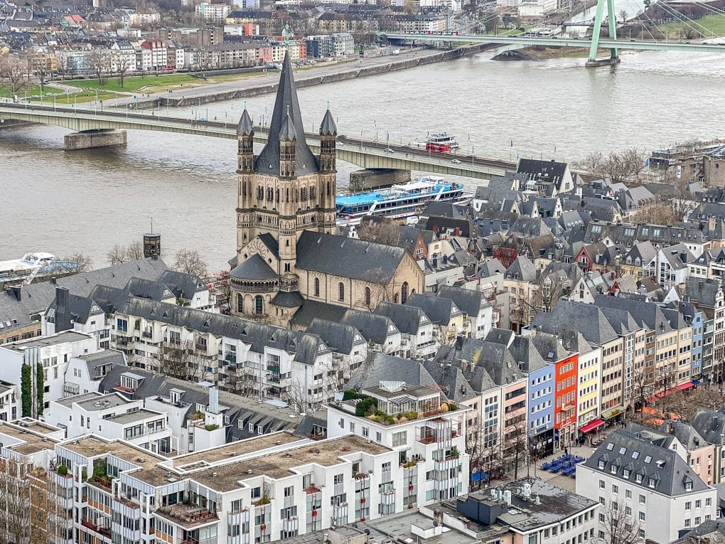 Cologne Cathedral tower view
